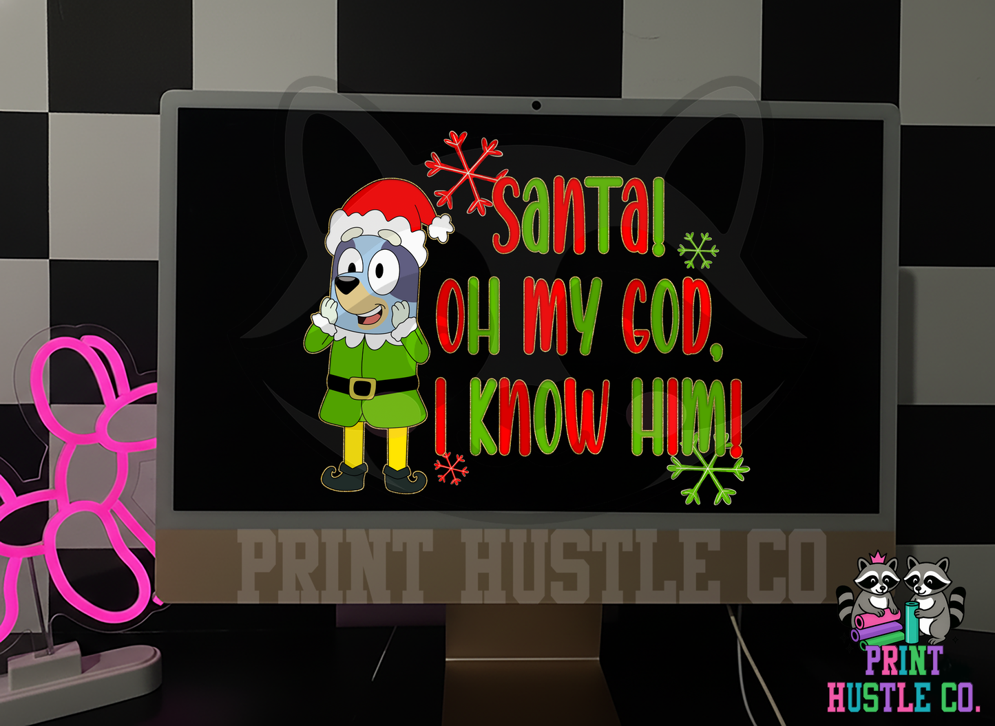 Blue Dog Buddy the Elf PNG